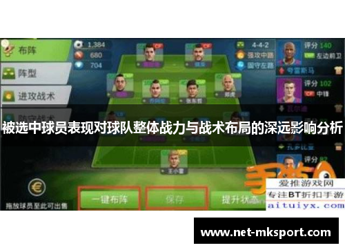被选中球员表现对球队整体战力与战术布局的深远影响分析